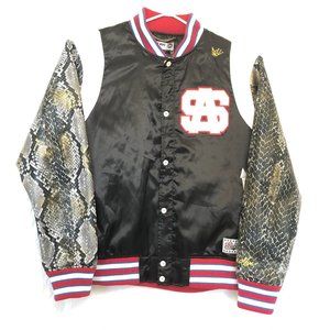 RARE Sabit NYC Snake Sleeve Varsity Jacket XXL